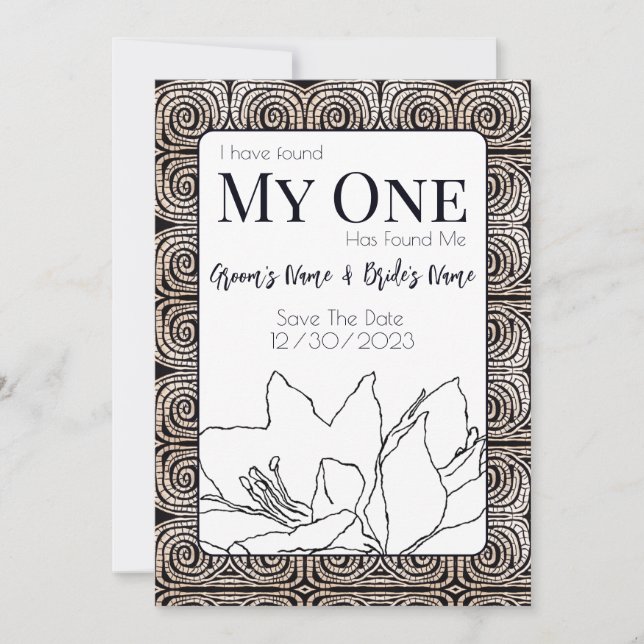 Sprung ins Zimmer Save The Date (Vorderseite)