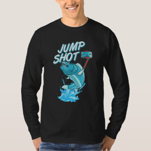 Sprung schießen Selfie Fisch Springen aus Wasser z T-Shirt