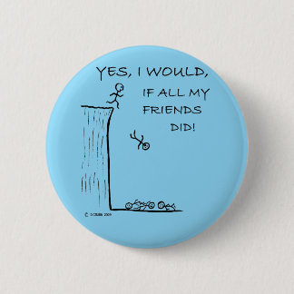 Sprung von einer Klippe Button