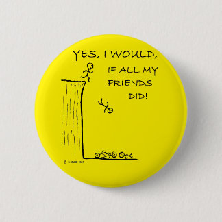 Sprung von einer Klippe Button