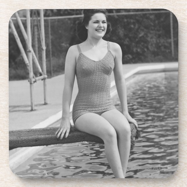 Sprungbrett Getränkeuntersetzer (Vorderseite)