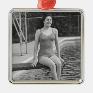 Sprungbrett Ornament Aus Metall