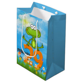 Sprungjahr Frosch zum Geburtstag Mittlere Geschenktüte