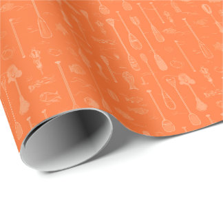 Sprungpapier - Orange auf Orange Geschenkpapier