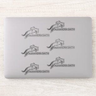Sprungpferd Reiten Pferdetrainer Aufkleber