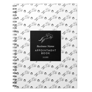 Sprungpferd Reiten Pferdetrainer Notizblock