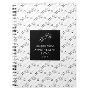 Sprungpferd Reiten Pferdetrainer Notizblock
