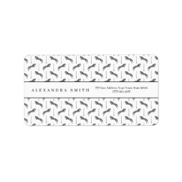 Sprungpferd | Scribble Horse | Pferdetrainer Adressaufkleber