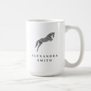Sprungpferd   Scribble Horse   Pferdetrainer Kaffeetasse
