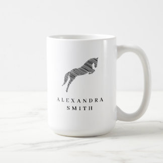 Sprungpferd | Scribble Horse | Pferdetrainer Kaffeetasse