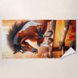 Sprungpferd Strandtuch