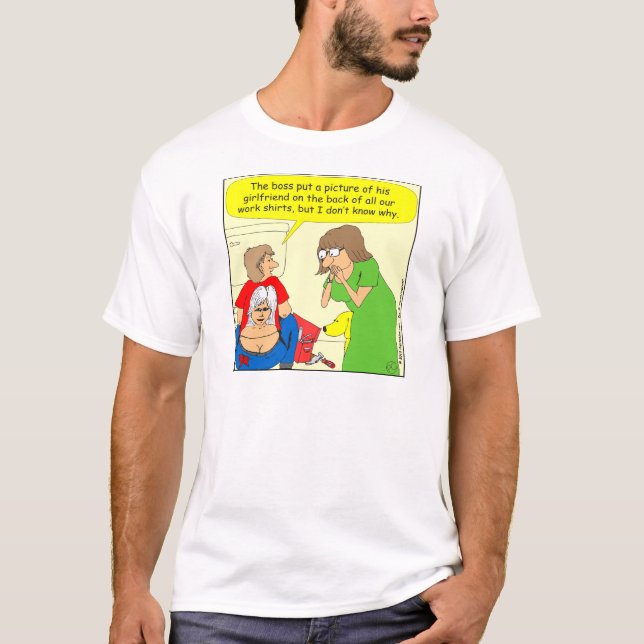 Sprungs-Shirt-Cartoon mit 434 Hintern T-Shirt (Vorderseite)