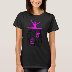Sprungtisch Boden Stufenbarren Schwebebalken Turne T-Shirt