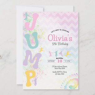 Sprungturm-Geburtstagseinladung Einladung