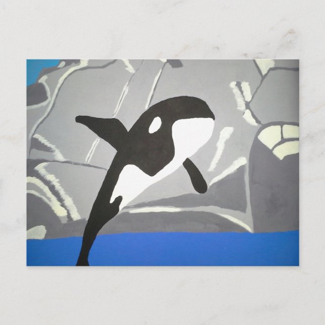 Sprungwal Postkarte (Vorderseite)