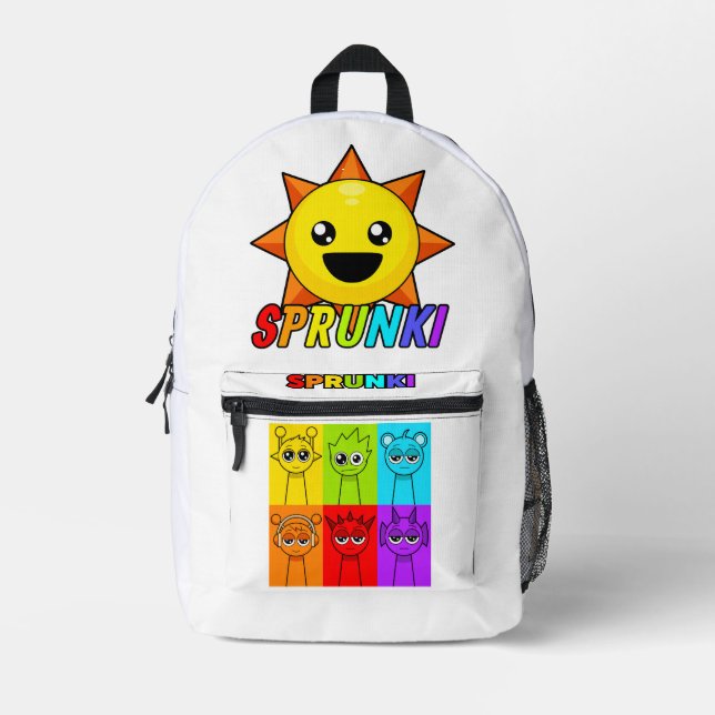 Sprunki Back to School Rucksack für Kinder (Vorderseite)