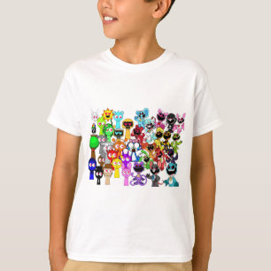 Sprunki Liebe! Simon Oren Funbot Pinki Wenda T-Shirt
