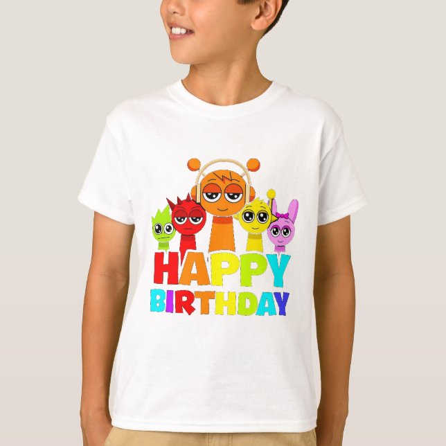 Sprunky - Happy Birthday! - Simon Oren Pinki T-Shirt (Vorderseite)