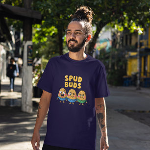 Spud Buds Potato Pals - Niedlicher Cartoon Veggie T-Shirt