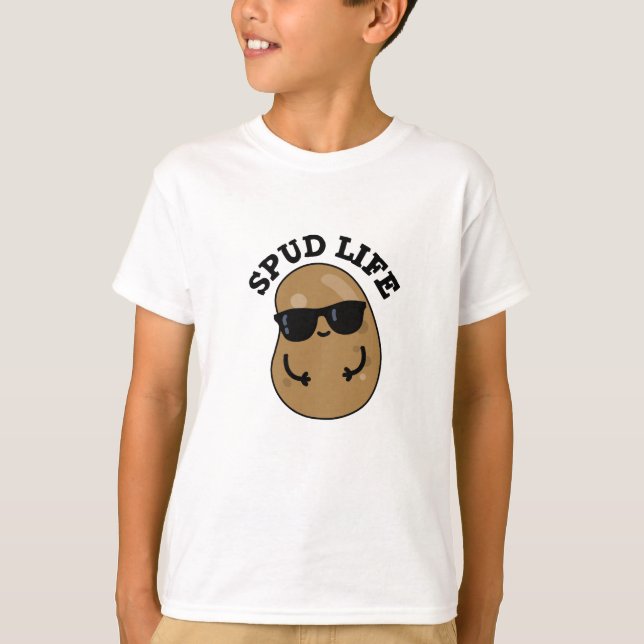Spud Life Funny Potato Pub T-Shirt (Vorderseite)