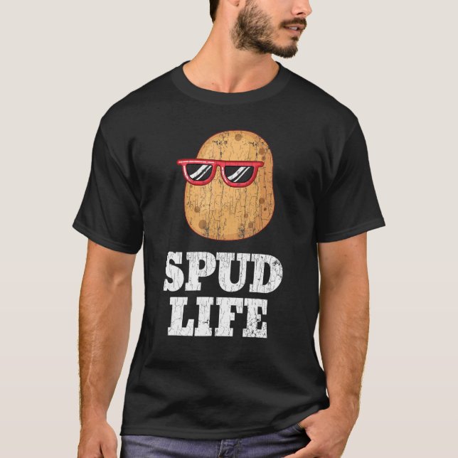 Spud Life Potato Kartoffeln Gemüse Chips Graphi T-Shirt (Vorderseite)