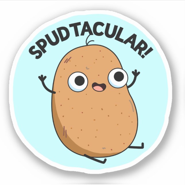 Spudtacular Funny Potato Pub Aufkleber (Vorderseite)