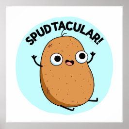 Spudtacular Funny Potato Pub Poster