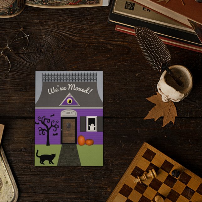 Spuk Adressenwechsel Postkarte (Von Creator hochgeladen)