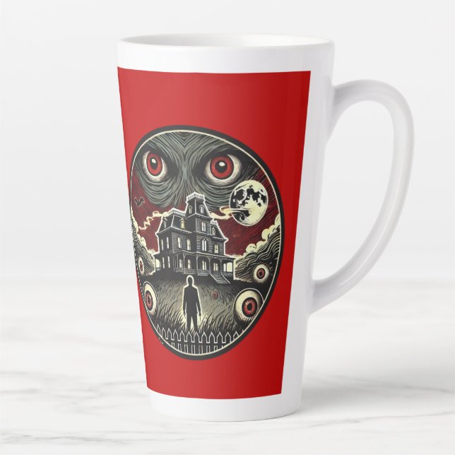 Spuk Albträume Halloween Milchtasse (Rechts)