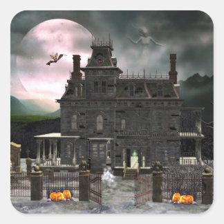 Spuk Aufkleber für Halloween House 2