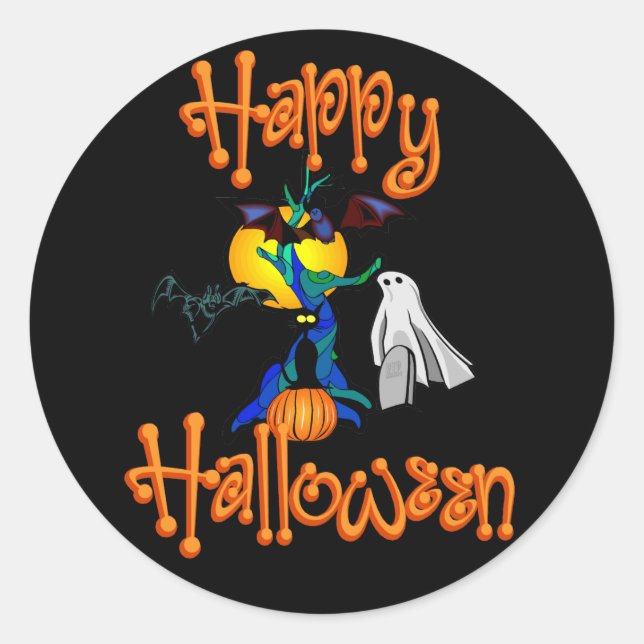 Spuk Baumkleber Runder Aufkleber (Vorderseite)