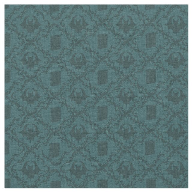 Spuk Bibliotheksbücher und Gemusterte Fledermäuse Stoff (Nahaufnahme)