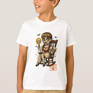 Spuk Button-Up-Puppe - Niedliches, gruseliges Hall T-Shirt
