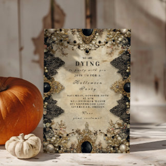 Spuk Cameo Gothic Halloween Einladung