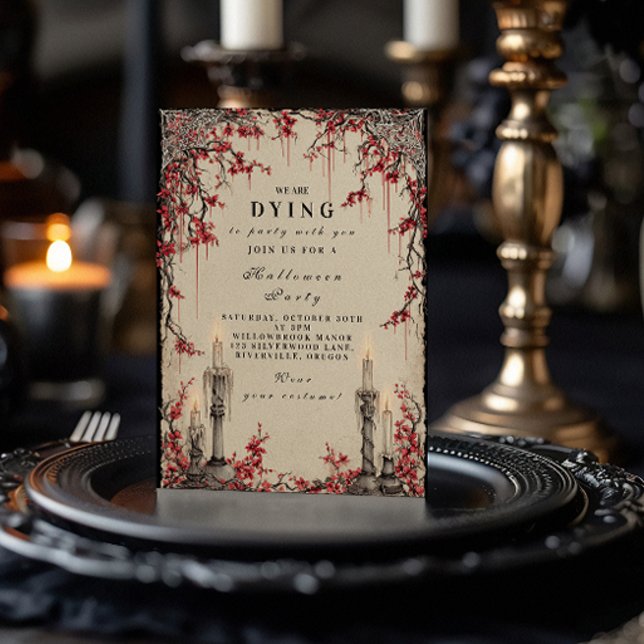 Spuk Candlelight Halloween-Ansammlung Einladung (Von Creator hochgeladen)