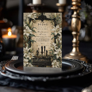 Spuk Coffin Candle Gothic Ansammlung Einladung