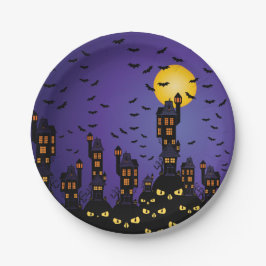 Spuk Dorfplatte Pappteller