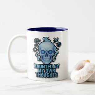 Spuk durch meine eigenen Gedanken - Mattierte Schä Zweifarbige Tasse