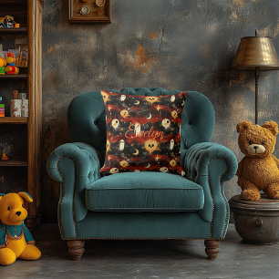 Spuk Eclipse Halloween mit Geistern und Monden Kissen