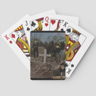 Spuk Friedhof im Grabstein Spielkarten