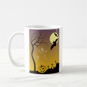 Spuk Friedhofsszene, Halloween Kaffeetasse