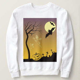 Spuk Friedhofsszene, Halloween Sweatshirt