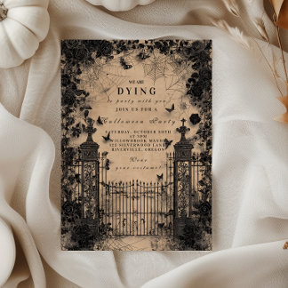 Spuk Gothic Gate Halloween Einladung