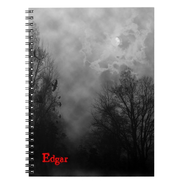 Spuk Gothic Sky Custom Notebook Notizblock (Vorderseite)