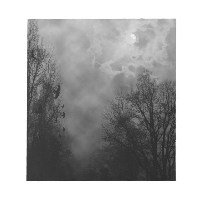 Spuk Gothic Sky Notizblock (Vorderseite)