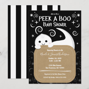 Spuk-Guck-Guck Halloween-Baby-Party Einladung