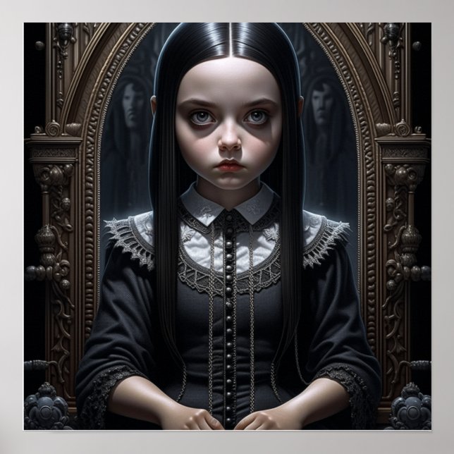 Spuk Halloween-Girl Poster (Vorne)