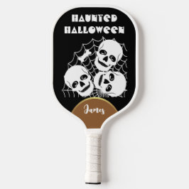 Spuk Halloween Gothic Skull Spider Web Pickleball Schläger