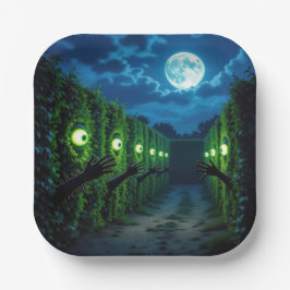 Spuk Halloween-Hedge-Horror Pappteller