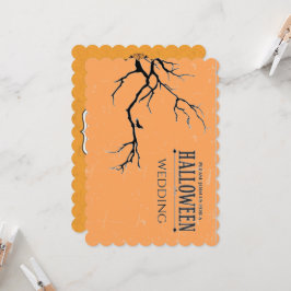 Spuk Halloween-Hochzeit Karte